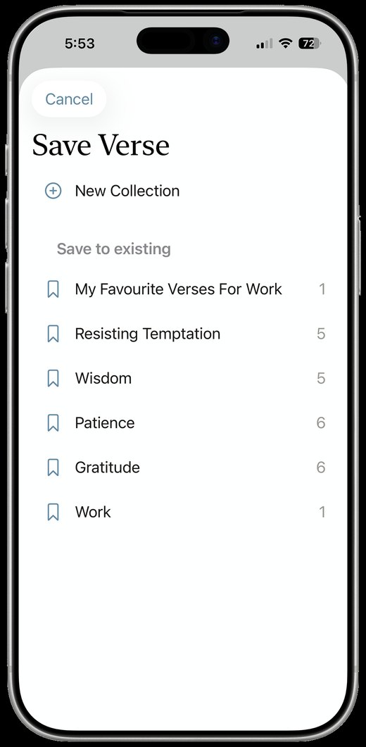My Armory screen listing personal collections including Resisting Temptation, Wisdom and Patience